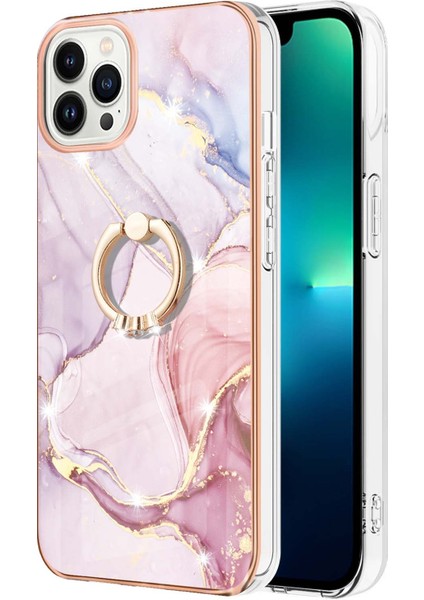 iPhone 15 Pro Max Için Halka Tutucu Sert Arka Tpu Telefon Kılıfı - Rose Gold (Yurt Dışından) fiyatları