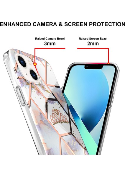 iPhone 15 Plus Için Mermer Ince Yumuşak Tpu Darbeye Dayanıklı Telefon Kılıf - Beyaz (Yurt Dışından) fırsatları