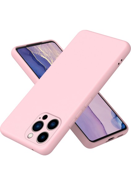 iPhone 15 Pro Için Ince Likit Silikon Yumuşak Telefon Kılıfı - Mor (Yurt Dışından)