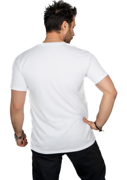 Aşırı Terleme Önleyici Beyaz V Yaka Erkek T-Shirt, Ter Sızdırmaz, Çift Katmanlı modelleri