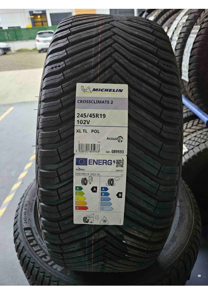 245/45 R19 102V Xl Acoustic Pol Crossclimate 2 Oto 4 Mevsim Lastik (ÜRETIM:2023) fiyatları