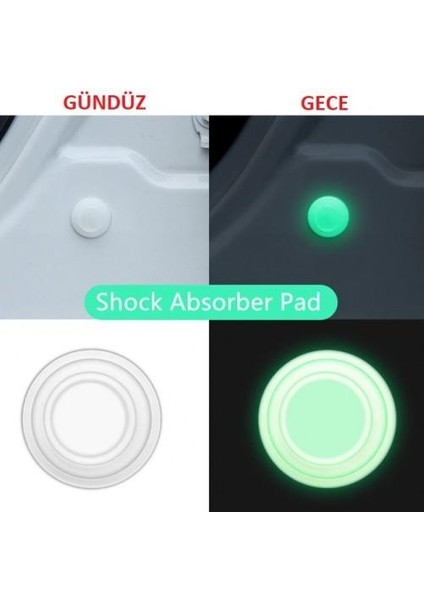 Fosforlu Araba Kapı Ses ve Darbe Emici Pad 10 Adet