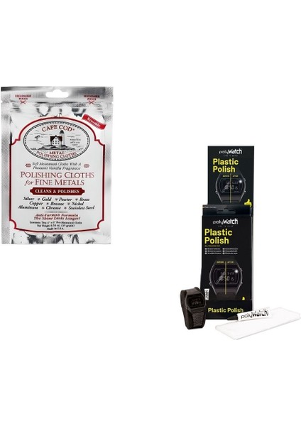 Saat Bakım Seti - Capecod Parlatma Bezi & Polywatch Plastic Akrilik Saat Camı Parlatıcı