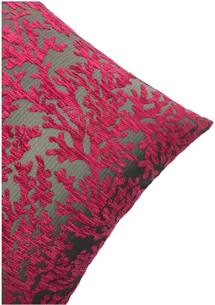 Mercan Desenli Pembe Kırlent Kılıfı Seti -2 Adet 45CM*45CM