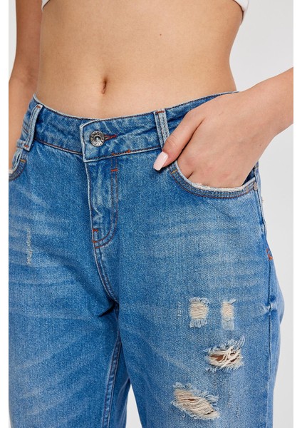 Özel Koleksiyon Yırtık Detaylı Denim Pantolon (AG-1051G) indirimleri