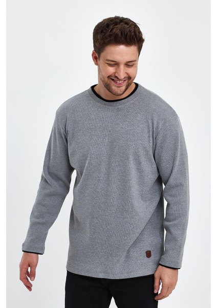 Alexandergardı Bisiklet Yaka Garnili Sweatshirt (E22-72300) modelleri