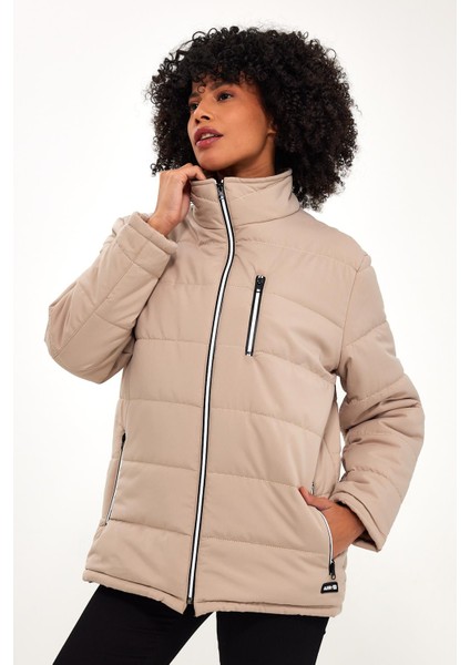 Astarli Oversize Kapitone Mont (E23-627A)