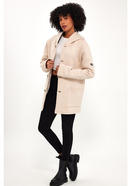 Alexandergardı Kapüşonlu Içi Şardonlu Oversize Hırka (E23-60703)