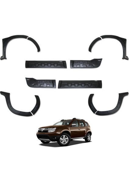Dacia Duster Hornet Kapı ve Çamurluk Koruma Dodik Set 2010 2017