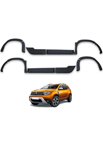 Dacia Duster Hornet Kapı ve Çamurluk Koruma Dodik Set 2018 ve Üstü