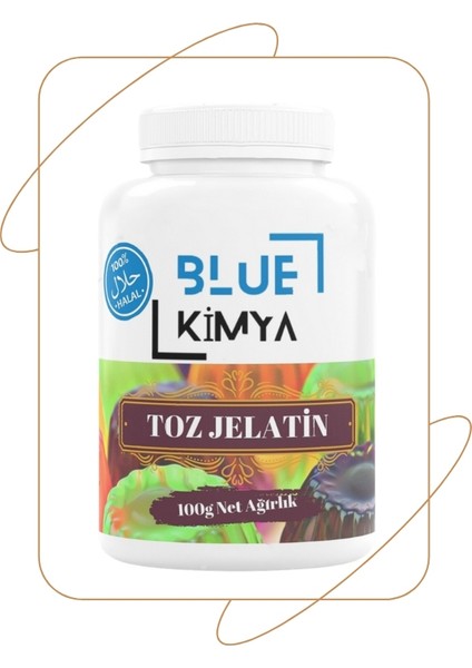 Jelatin Toz 100 gr (Helal Sığır Jelatini) Gelatin Powder