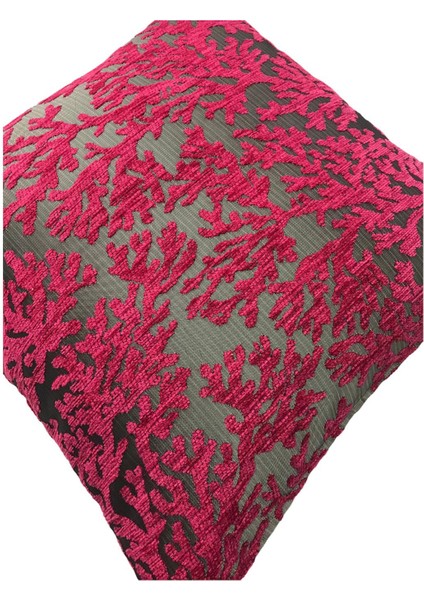 Mercan Desenli Pembe Kırlent Kılıfı 45CM*45CM