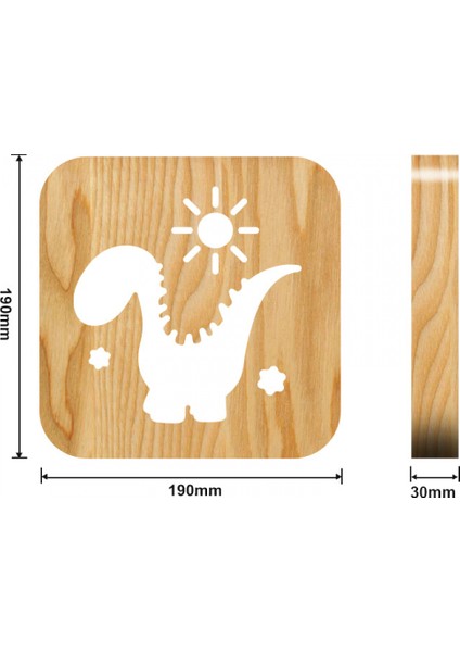 Çocuklar Için Dinozor Gecesi;ht Işık;ht Çocuklar Için Ahşap 3D Lamba Yaratıcı Ahşap Işık;hts Basit Dekoratif Işık;hts 3D Ahşap Oyma Desen LED Gece;ht Işık;ht Masa Için (Yurt Dışından) fırsatları