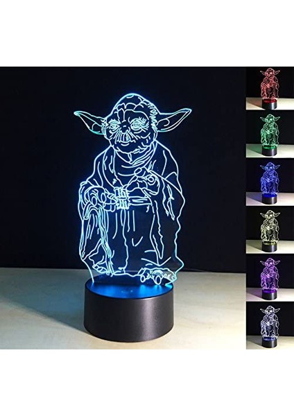 3D Gece, Işık, Çocuk Gece, Işık, Ht 3D Illusion Yod Lambaları 16 Renk Değişimi Dokunmatik Uzaktan Kumanda Beyzbol Hediyeler Oyuncaklar 4 5 6 7 8 Yaşındaki Erkekler Için (Yurt Dışından)