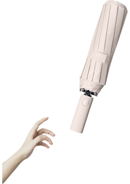 Otomatik Katlanır Şemsiye Ağır Yağmur Güneş Koruyucu Çift Kullanımlı Güneş Koruyucu Anti-Ultraviyole Güneş Şemsiyesi Şemsiye Matcha Yeşil (Yurt Dışından) fiyatları