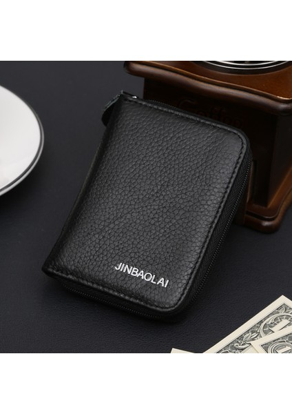 Jınbaolaı Marka Erkek Cüzdan Hakiki Deri Erkek Cüzdan Fermuar Kısa Çantalar Para Cebi Yumuşak Katı Küçük Cüzdan Mini Para Çantası (Yurt Dışından) fiyatları