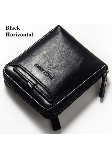 Moda Erkekler Yüksek Kaliteli Kısa Pu Çanta Vintage Fermuarlı Çanta Bozuk Para Çantaları Cüzdan Kart Tutucu Erkek Cüzdan (Yurt Dışından) fiyatları