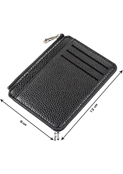 Yüksek Kaliteli Cüzdan Pu Deri Kadın Erkek Kart Tutucu Unisex Fermuarlı Kartvizit Kılıfı Kredi Mini Banka Kartları Tutucu Hediye (Yurt Dışından) fiyatları