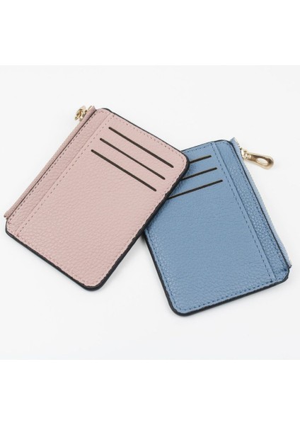 Yüksek Kaliteli Cüzdan Pu Deri Kadın Erkek Kart Tutucu Unisex Fermuarlı Kartvizit Kılıfı Kredi Mini Banka Kartları Tutucu Hediye (Yurt Dışından) fırsatları