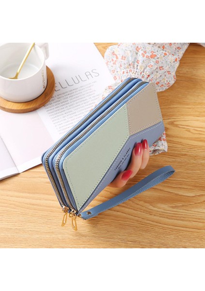 Çift Fermuarlı Cüzdan Kadın Uzun Sevimli Cüzdan Deri Püskül Kadın Cüzdan Fermuar Portefeuille Kadın Çanta Debriyaj Cartera Mujer (Yurt Dışından)