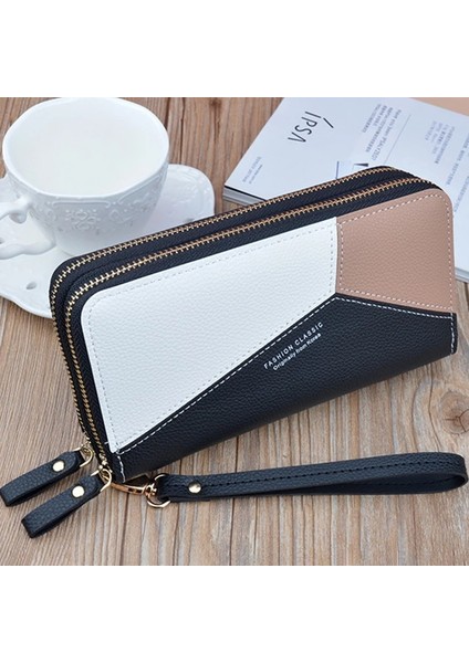 Çift Fermuarlı Cüzdan Kadın Uzun Sevimli Cüzdan Deri Püskül Kadın Cüzdan Fermuar Portefeuille Kadın Çanta Debriyaj Cartera Mujer (Yurt Dışından) modelleri