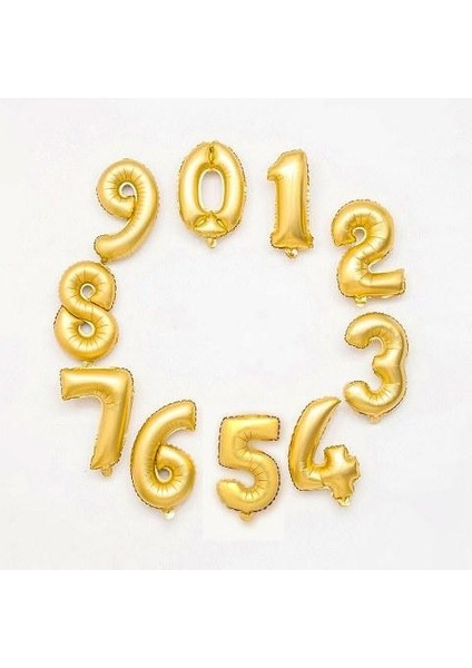 Folyo Balon Rakam Gold