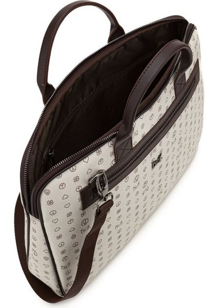 Monogram Bej/kahve Unisex Laptop & Evrak Çantası RH09 Business-Mn fırsatları
