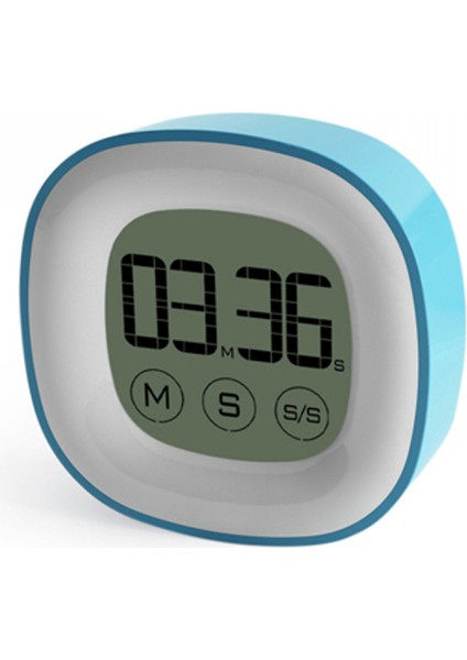 Mini Mutfak Karikatürü, Dokunmaya Duyarlı Geri Sayım Sayacı, Öğrenci Odasındaki Başucu Çalar Saati (Mavi) (Yurt Dışından)