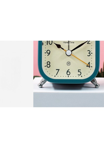 Öğrenciler, Çocuklar ve Yetişkinler Için 3 Inç Kare Metal Işıklı Sevimli Çalar Saat Sessiz Çalar Saat (Mavi) (Yurt Dışından) fırsatları