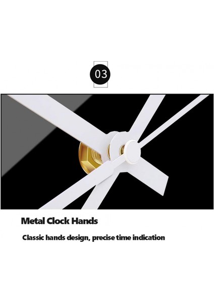 Modern Asılı Duvar Saati, Ev / Mutfak / Ofis / Okul Için Sessiz Geçmeyen Kaliteli Kuvars Cam Saatler Okuması Kolay, 12 Inç - Siyah (Yurt Dışından) fırsatları