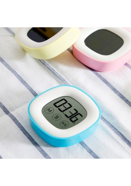 Mini Mutfak Karikatürü, Dokunmaya Duyarlı Geri Sayım Sayacı, Öğrenci Odasındaki Başucu Çalar Saati (Mavi) (Yurt Dışından) modelleri