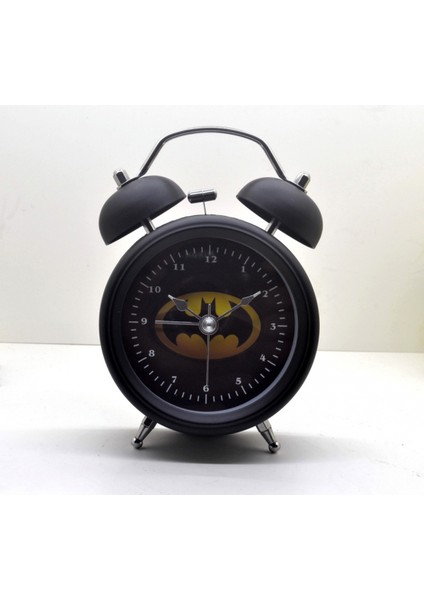 3 Inç Çocuk Çalar Saat Retro Sessiz Işaretçi Saat Yuvarlak Dijital Çift Çan Siyah Çalar Saat Başucu Gece Lambası Ev Dekorasyon Batman (Yurt Dışından) fiyatları