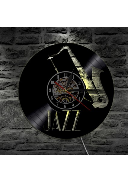 Müzik Vinil Kayıt Duvar Saati 7 Renkler ile LED Duvar Saati Müzik Aleti Duvar Sanatı Siyah 12 Inç Oturma Odası Için Yatak Odası Ev Dekor Müzik Için Hediye (Yurt Dışından) fırsatları