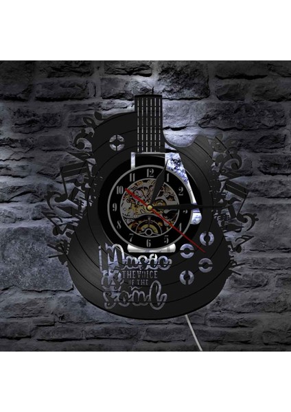 Müzik Vinil Kayıt Duvar Saati 7 Renkler ile LED Duvar Saati Müzik Aleti Duvar Sanatı Siyah 12 Inç Oturma Odası Için Yatak Odası Ev Dekor Müzik Için Hediye (Yurt Dışından) fırsatları