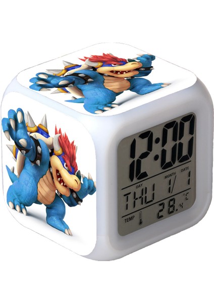 R-Timer Super Mario Bros 7 Renk Değiştirilebilir Dijital Çalar Saat, Zaman, Sıcaklık, Alarm, Tarih (Yurt Dışından)