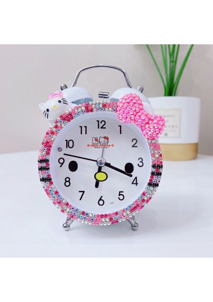 Yatak Odası Çalar Saat, Hello Kitty Çalar Saat, Öğrenci Ev Dekorasyonu Masaüstü Saati (Yurt Dışından)