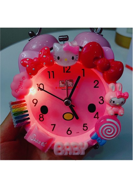 Yatak Odası Çalar Saat, Hello Kitty Çalar Saat, Öğrenci Ev Dekorasyonu Masaüstü Saati (Yurt Dışından) fırsatları