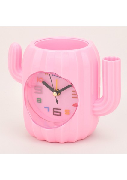 Yatak Odası Çalar Saat, Kaktüs Çalar Saat, Öğrenci Ev Dekorasyonu Masaüstü Saati (Yurt Dışından)