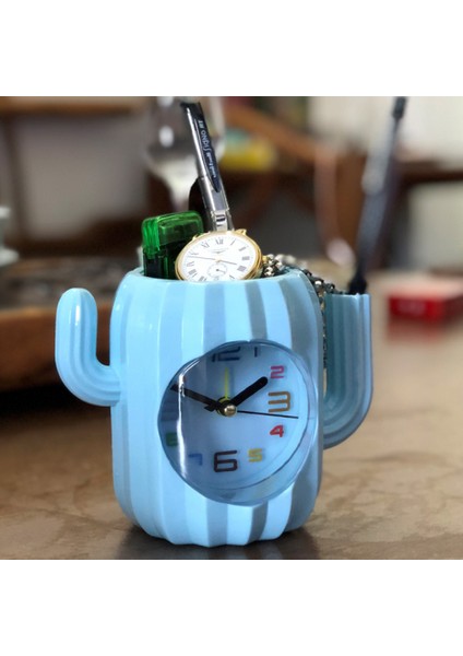 Yatak Odası Çalar Saat, Kaktüs Çalar Saat, Öğrenci Ev Dekorasyonu Masaüstü Saati (Yurt Dışından) modelleri