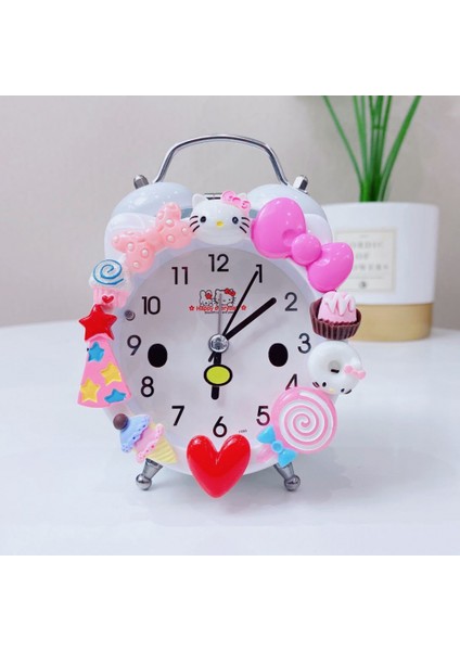 Yatak Odası Çalar Saat, Hello Kitty Çalar Saat, Öğrenci Ev Dekorasyonu Masaüstü Saati (Yurt Dışından)