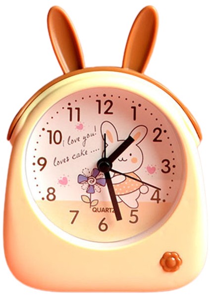 Karikatür Hayvan Çalar Saat, Sevimli Kişilik Çocuk Öğrenci Başucu Çalar Saat, Şeker Renkli Dekoratif Masa Saati (Yurt Dışından)