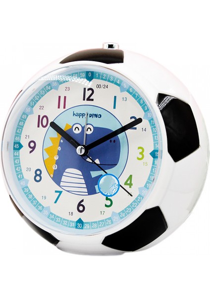 Yatak Odaları Için Çalar Saatler, Karikatür Çalar Saat Futbol Saati Gece Lambası, Öğrenci Çocuk Ev Dekorasyonu Masaüstü Saati (Mavi Dinozor) (Yurt Dışından)
