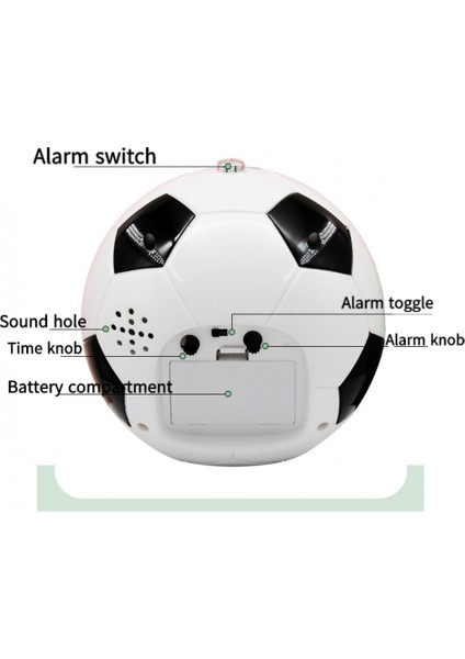 Yatak Odaları Için Çalar Saatler, Karikatür Çalar Saat Futbol Saati Gece Lambası, Öğrenci Çocuk Ev Dekorasyonu Masaüstü Saati (Mavi Dinozor) (Yurt Dışından) fırsatları