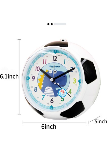 Yatak Odaları Için Çalar Saatler, Karikatür Çalar Saat Futbol Saati Gece Lambası, Öğrenci Çocuk Ev Dekorasyonu Masaüstü Saati (Mavi Dinozor) (Yurt Dışından) indirimleri