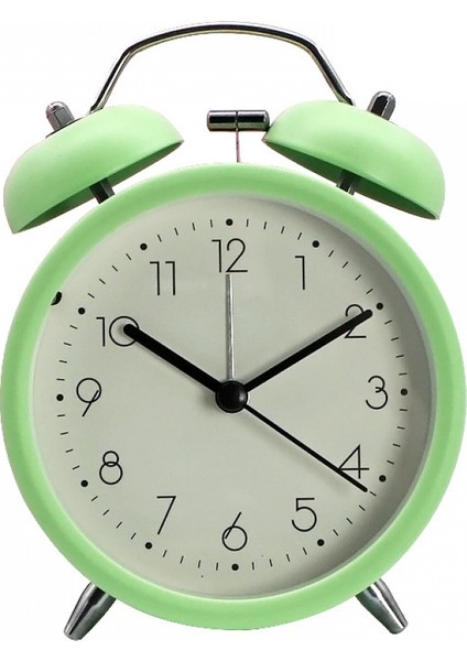 3,8 Inç Çalar Saat, Analog Metal Çalar Saat, Öğrenci Ev Dekorasyonu Masaüstü Saati (Yurt Dışından)