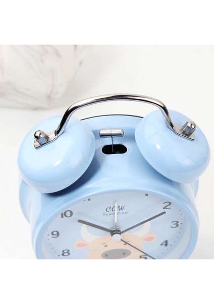 Inç Çalar Saat, Analog Metal Sığır Çalar Saat, Öğrenci Ev Dekorasyonu Masaüstü Saati (Yurt Dışından) indirimleri