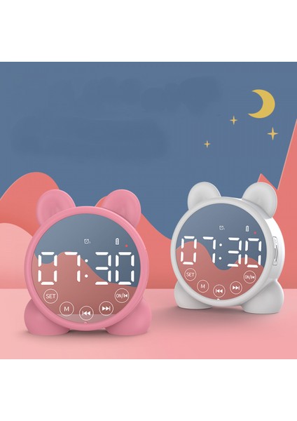 Bluetooth Hoparlörlü Uyandırma Işığı Çalar Saat, Çocuklar Için Gece Işığı Çalar Saat, 3 Seviye Parlaklık ve Renkli Işık, Çocuklar Için Dijital Çalar Saat, Genç, Yatak Odası (Beyaz） (Yurt Dışından) fiyatları