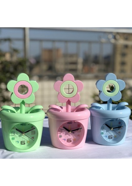 Yatak Odası Çalar Saat, Saksı Çalar Saat, Öğrenci Ev Dekorasyonu Masaüstü Saati (Yurt Dışından) fiyatları