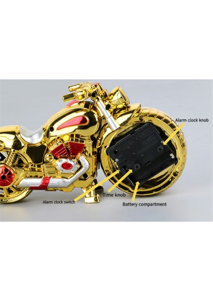 Yatak Odası Çalar Saat, Motosiklet Çalar Saat, Öğrenci Ev Dekorasyonu Masaüstü Saati (Yurt Dışından) fırsatları