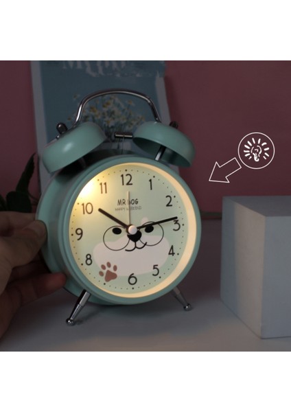 3 Inç Çalar Saat, Analog Hayvan Ifade Paketi Çalar Saat, Öğrenci Ev Dekorasyonu Masaüstü Saati (Yurt Dışından) fırsatları